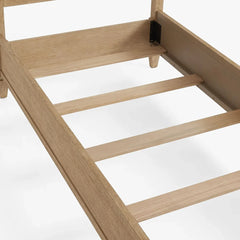 Classic Rattan Solid Wood Bed – All Sizes