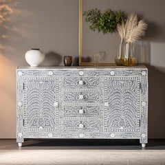 Bone Inlay Floral Sideboard