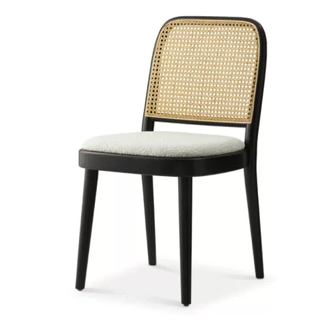 Berlin Teak Wood Solid Wood Dining Table Set Rattan Chairs- 4 Seater, 6 Seater - All Sizes