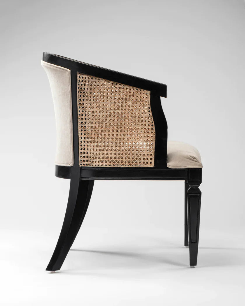 Classic Rattan Sheesham Wood Accent Chair