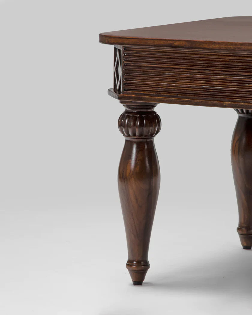 Classic  Sheesham Wood Brown Finish End Table