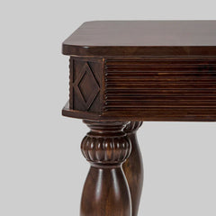 Classic  Sheesham Wood Brown Finish End Table