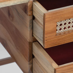 Modern Rattan Mango Solid Wood  Study Table