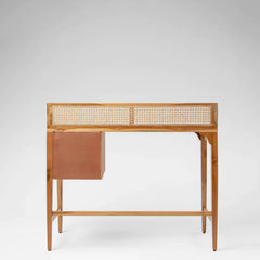 Modern Rattan Mango Solid Wood  Study Table