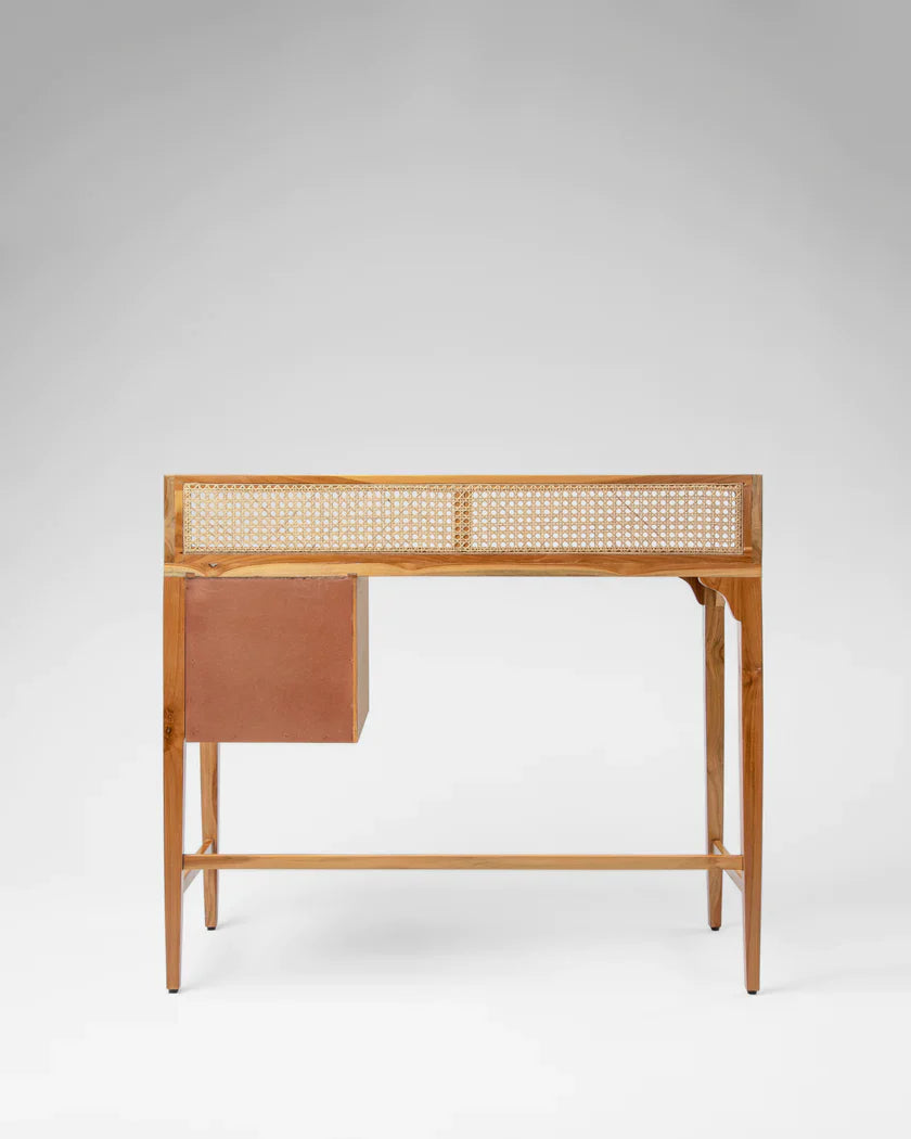 Modern Rattan Mango Solid Wood  Study Table