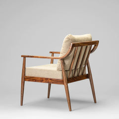 Classic Wooden Outdoor Chair - Brown Finish