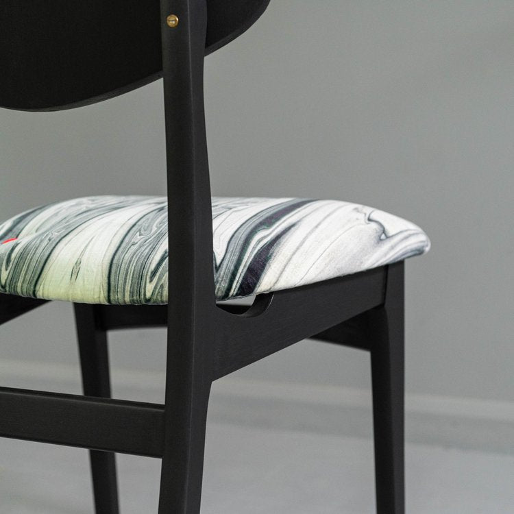 Classic Solid Wood Dining Chair - Black Finish