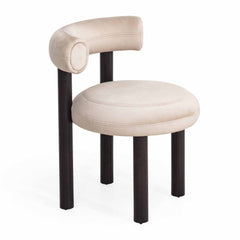 Classy Solid Wood & Leather Dining Chair