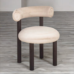 Classy Solid Wood & Leather Dining Chair