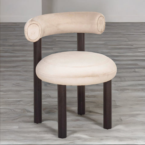 Classy Solid Wood & Leather Dining Chair
