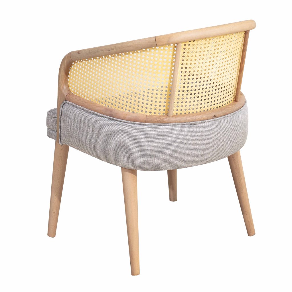 Classic Rattan Solid Wood Arm Chair