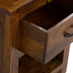 Modern Elite Transitional Classy Solid Sheesham Wood Bedside Table