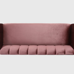 Elizabeth Premium Fabric 4 Seater Sofa ( Pink )