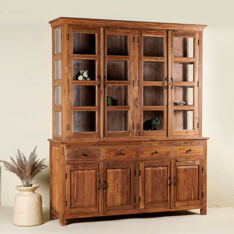 Antalya Modern Solid Teakwood Showcase