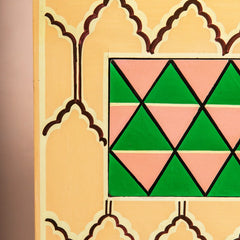 Jaipur Style Wooden Hand Painted Cabinet for Bedside