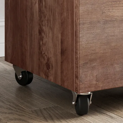 Modern Acacia Wood Cabinet