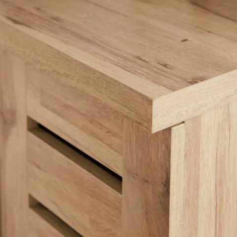 Modern Mango Wood Cabinet Light Oak