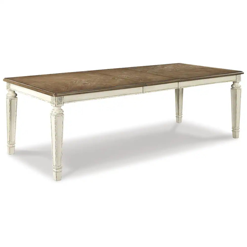 French Solid Wood Distressed Finish Dining Table Set - 4 Seater, 6 Seater, 8 Seater - All Sizes