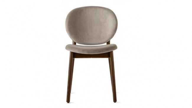 Modern Solid Wood Dining Chair With Fabric