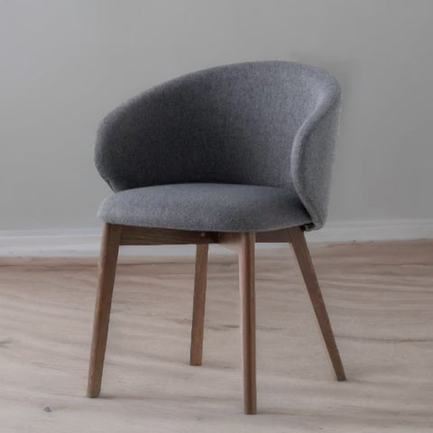 Modern Solid Wood With Fabric Dining Chair