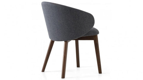 Modern Solid Wood With Fabric Dining Chair