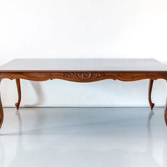 Luxury French Solid Teak Wood Dining Table Set - 4 Seater, 6 Seater, 8 Seater - All Sizes