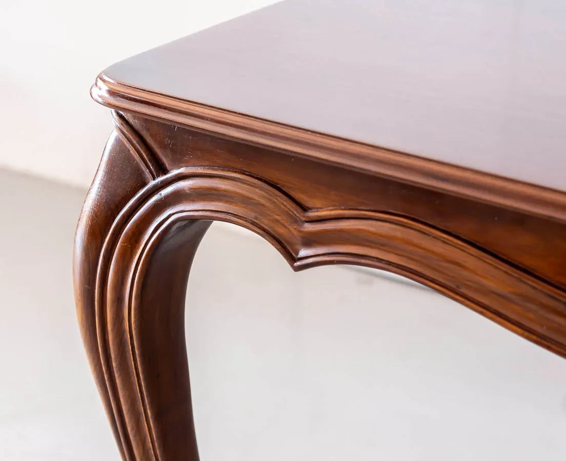 Luxury French Solid Teak Wood Dining Table Set - 4 Seater, 6 Seater, 8 Seater - All Sizes