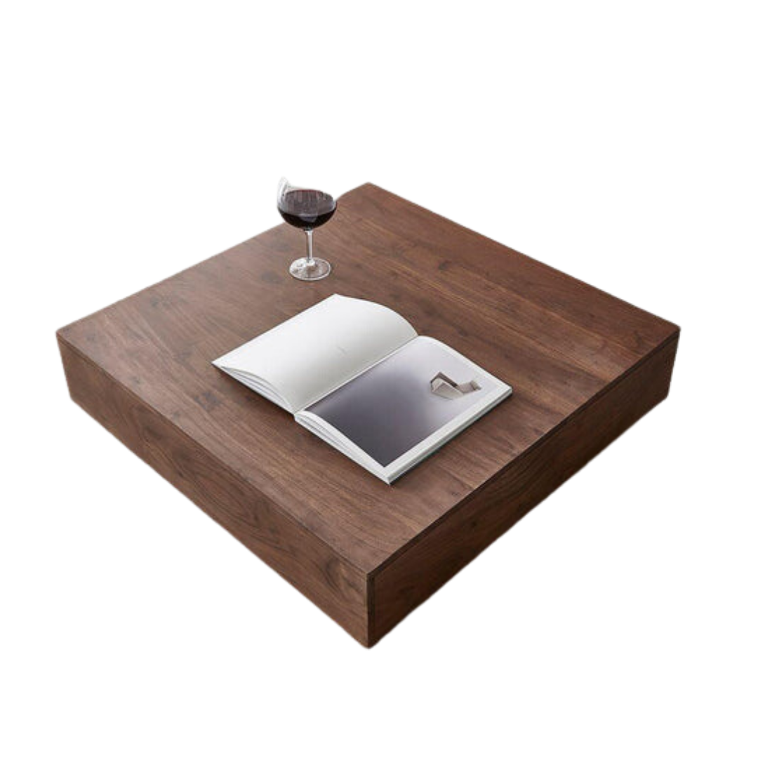 Compact Sheesham Wood Natural Coffee Table