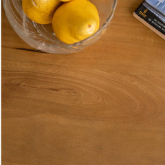 Handcrafted Solid Wood Circular Coffee Table