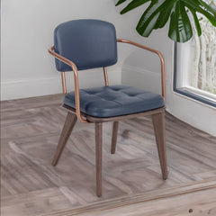 Classic Sheesham Wood & Leather Arm Chair