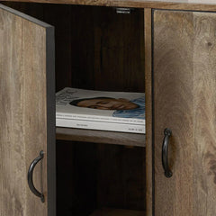 Modern Torpedo Verge Classsy Sheesham Wood Brown Bookcase