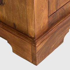 Metal Jali & Wooden Sideboard Cabinet