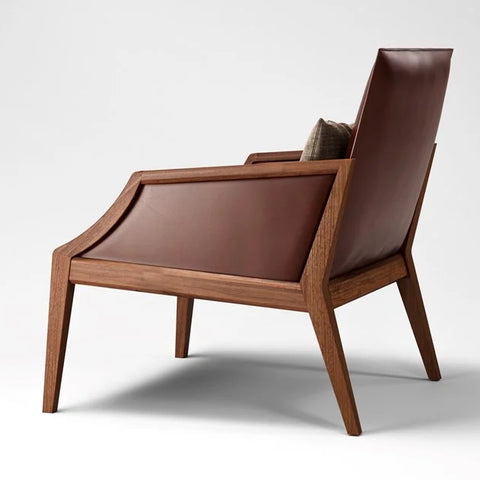 Modern Solid wood armchair with armrests