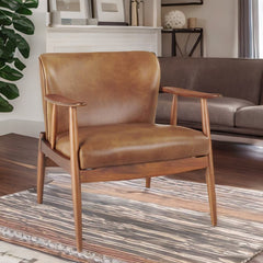 Stylish Leather Accent Chair - Explore Our Collection Now