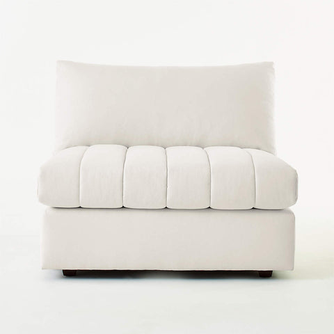 Cotton Performance Fabric Accent Chair - White