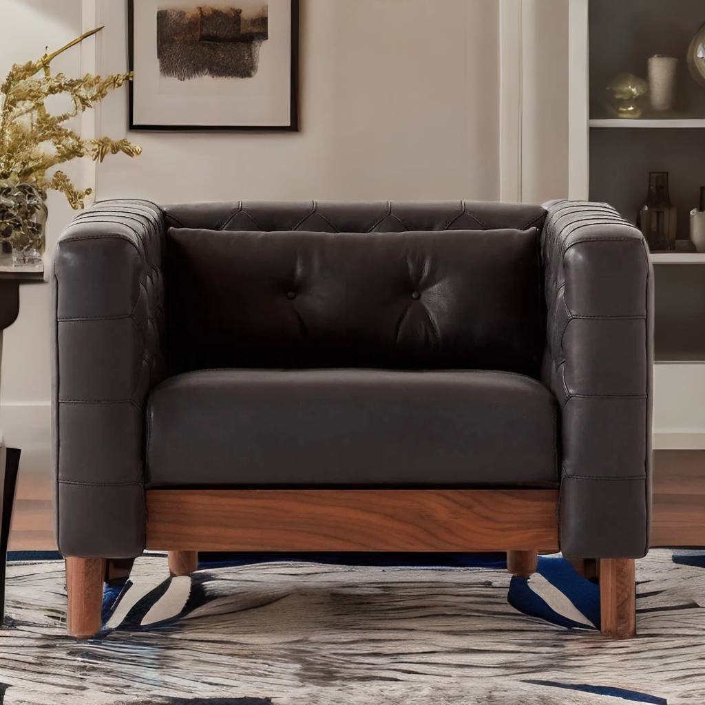 Modern Tufted Accent Chairs for Living Room