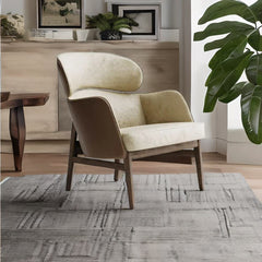 Modern Armchair With Armrest And Headrest