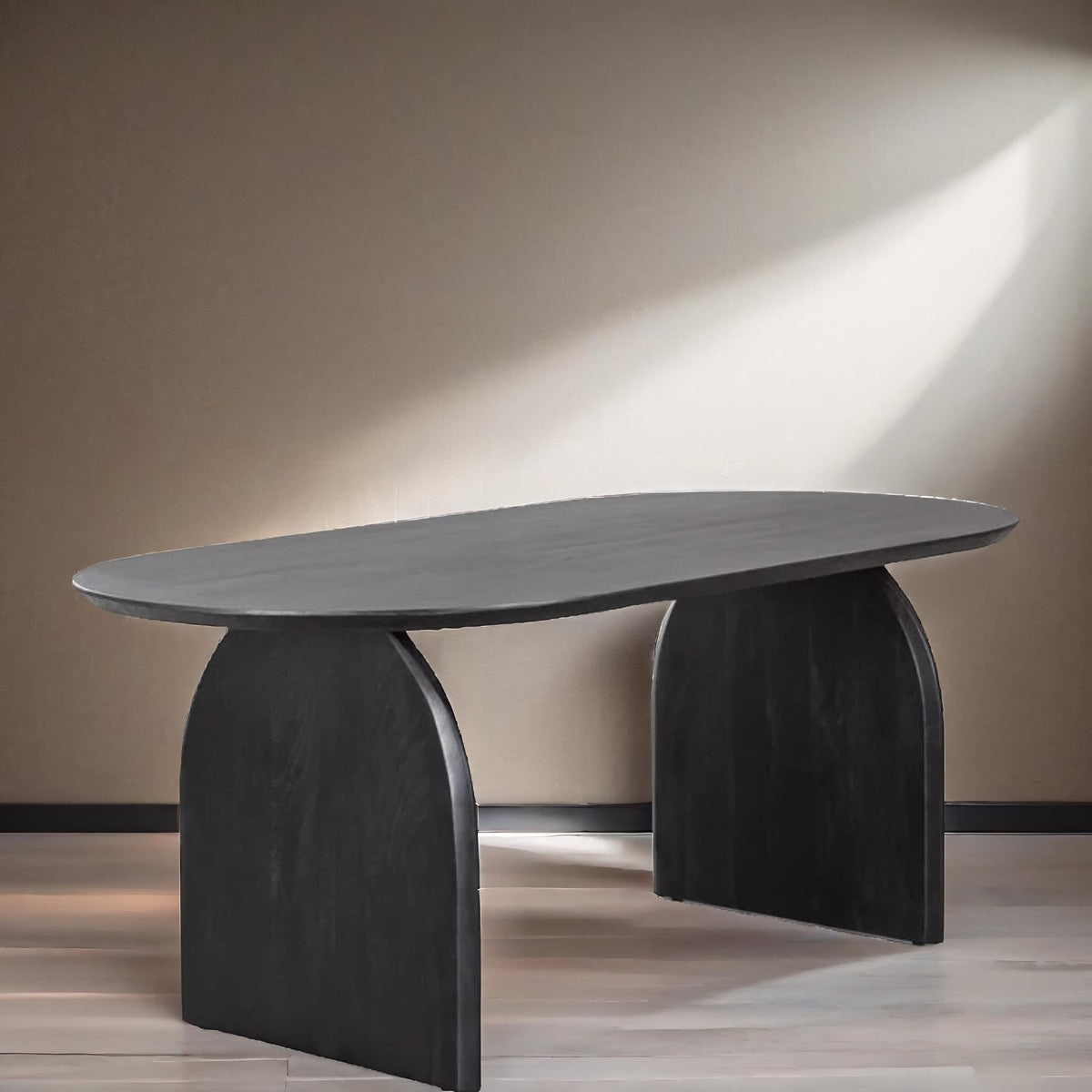 Luxury Solid Wood Curved Dining Table Set Rattan Chairs -4-seater-6-seater-all-sizes