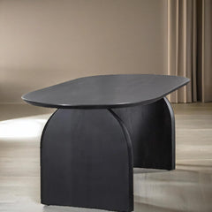 Luxury Solid Wood Curved Dining Table Set Rattan Chairs -4-seater-6-seater-all-sizes