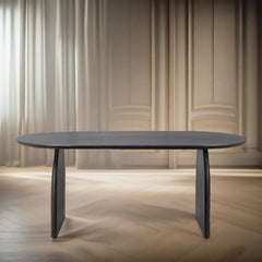 Luxury Solid Wood Curved Dining Table Set Rattan Chairs -4-seater-6-seater-all-sizes