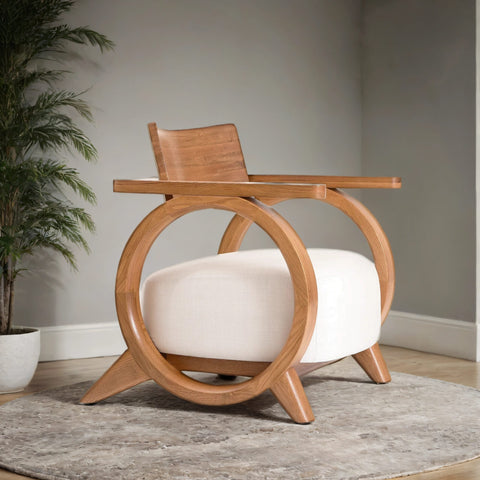 Naomi Wooden Lounge Chair