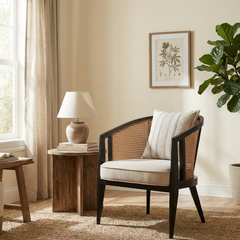 Lyon Colonial Rattan Arm chair