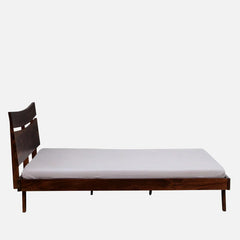 Antalya Modern Mango Wood Bed In Tubbaq Finish - All Sizes