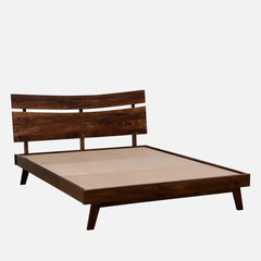 Antalya Modern Mango Wood Bed In Tubbaq Finish - All Sizes