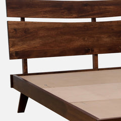 Antalya Modern Mango Wood Bed In Tubbaq Finish - All Sizes