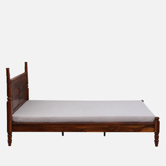 Rao Traditional Sheesham Wood Bed In Honey Finish- All Sizes