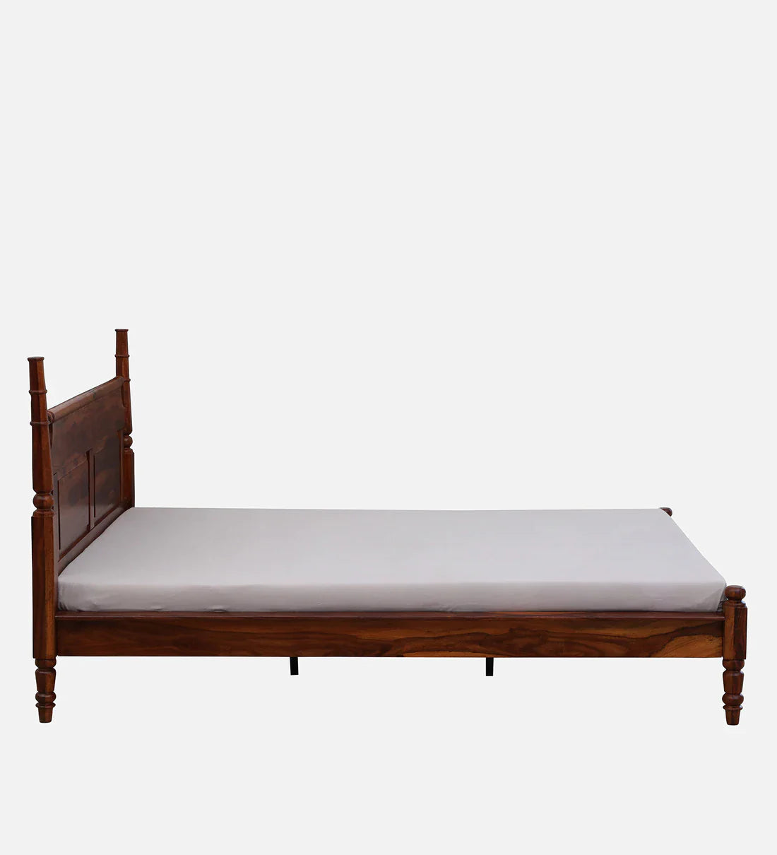 Rao Traditional Sheesham Wood Bed In Honey Finish- All Sizes