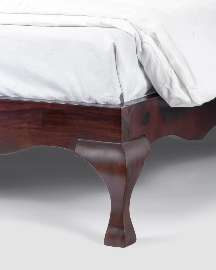 Rao Solid Sheesham Wood Rattan Bed - All Sizes