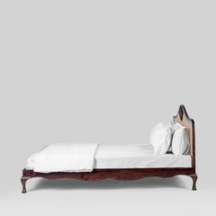 Rao Solid Sheesham Wood Rattan Bed - All Sizes