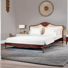 Rao Solid Sheesham Wood Rattan Bed - All Sizes